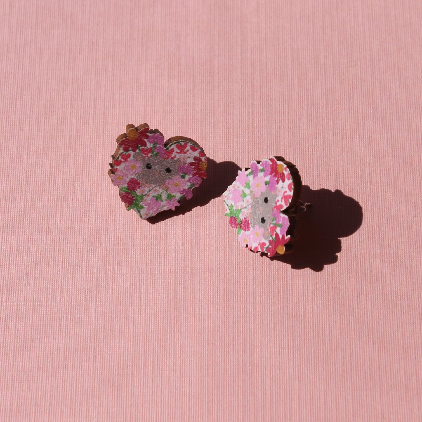 Salainen puutarha nappikorvakorut