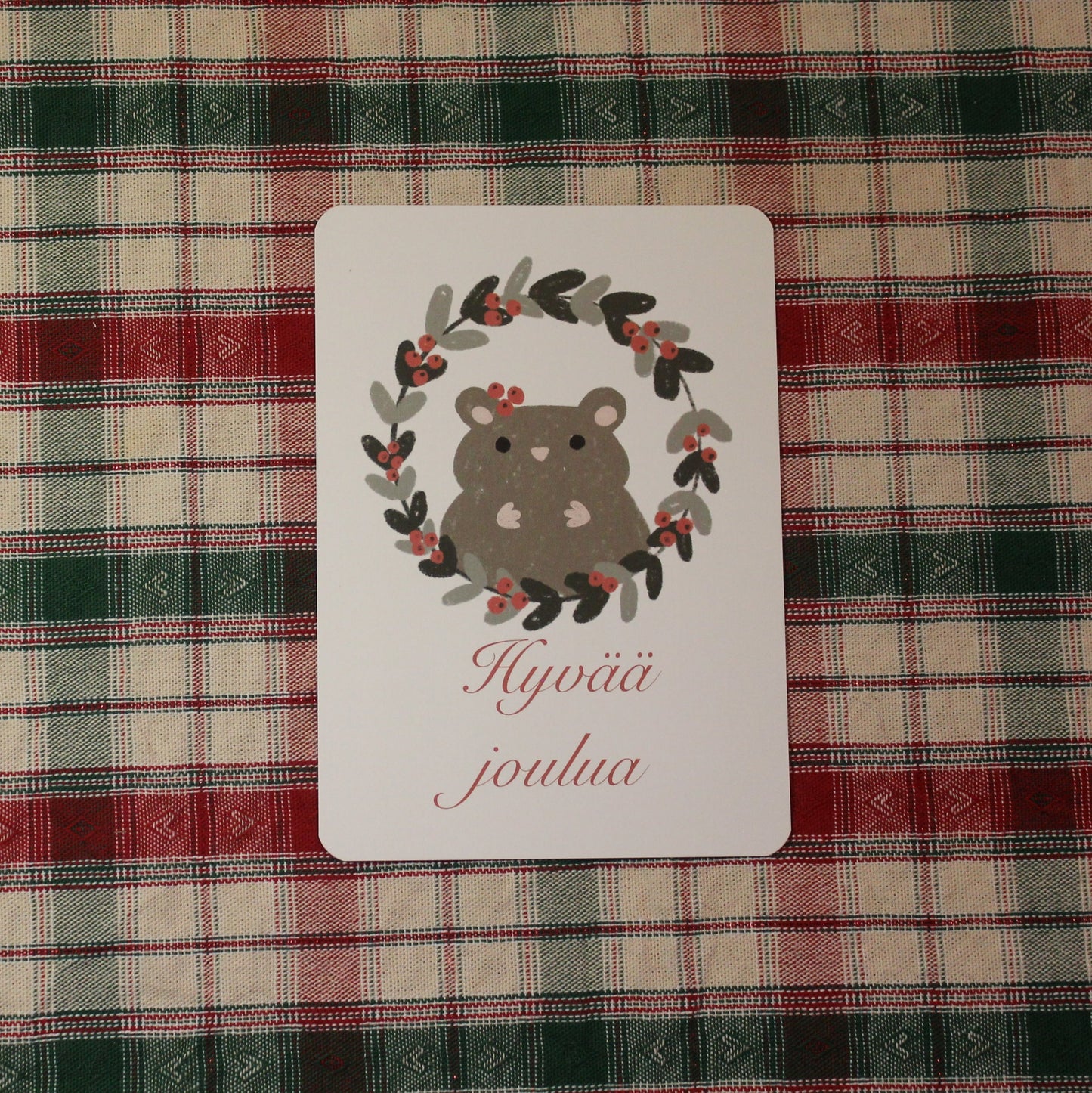 Joulun toivotus kortti